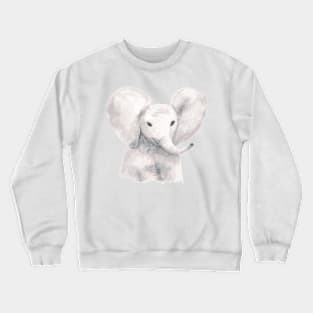 Watercolor Elephant Crewneck Sweatshirt